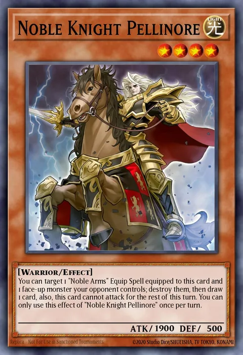 Noble Knight Pellinore trading card