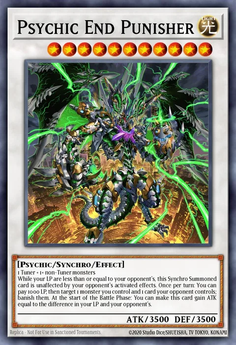 Psychic End Punisher trading card