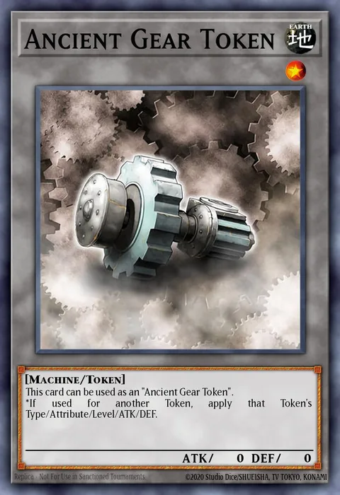 Ancient Gear Token trading card