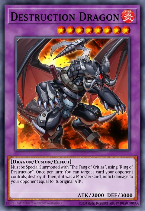 Destruction Dragon trading card