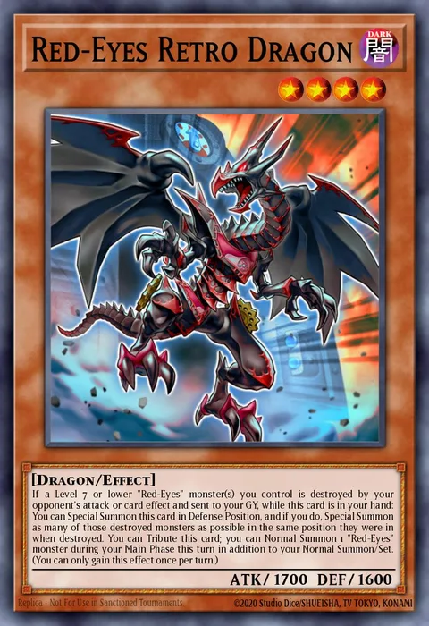 Red-Eyes Retro Dragon trading card