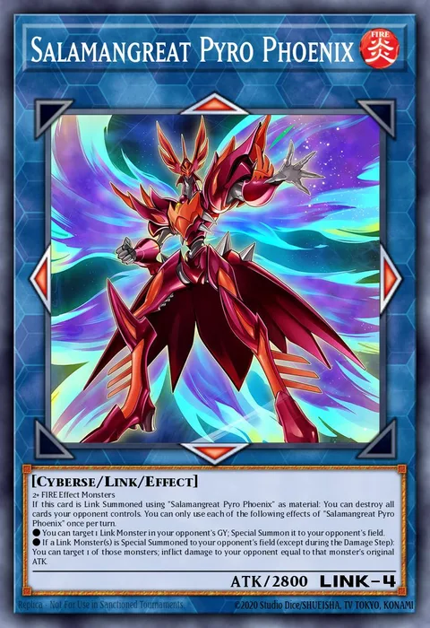 Salamangreat Pyro Phoenix trading card