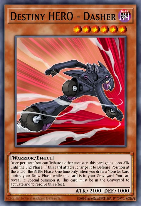 Destiny HERO - Dasher trading card