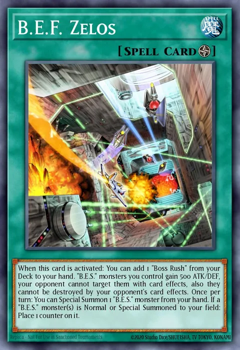 B.E.F. Zelos trading card