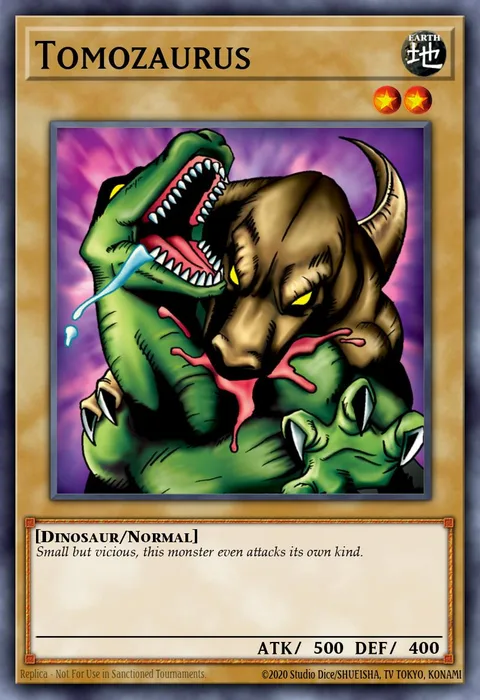 Tomozaurus trading card