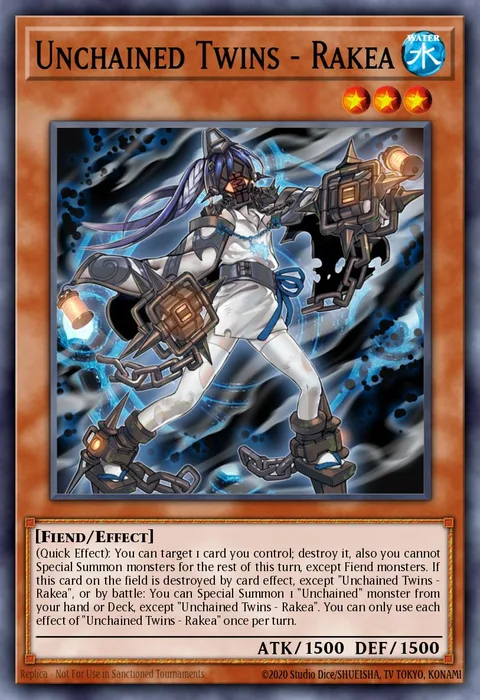 Unchained Twins - Rakea trading card