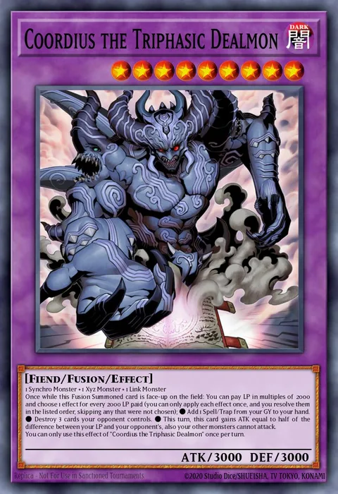 Coordius the Triphasic Dealmon trading card