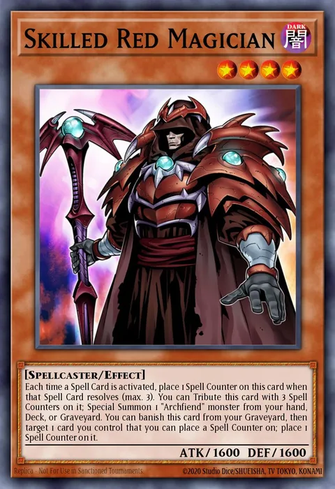 Skilled Red Magician trading card