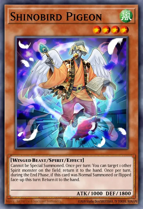 Shinobird Pigeon trading card