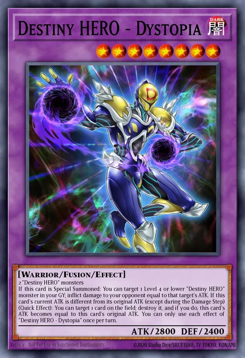 Destiny HERO - Dystopia trading card