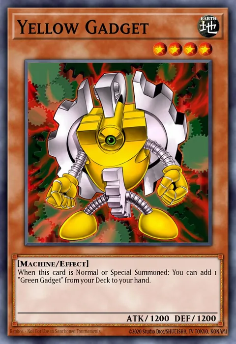 Yellow Gadget trading card