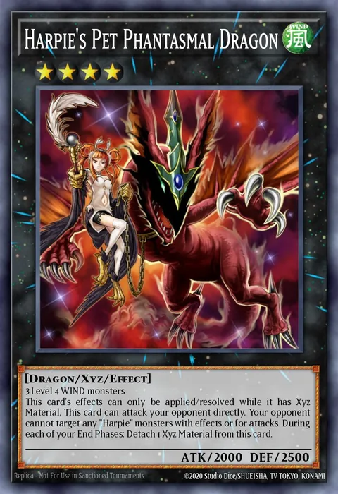 Harpie's Pet Phantasmal Dragon trading card