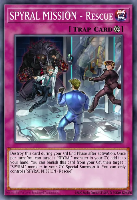 SPYRAL MISSION - Rescue trading card