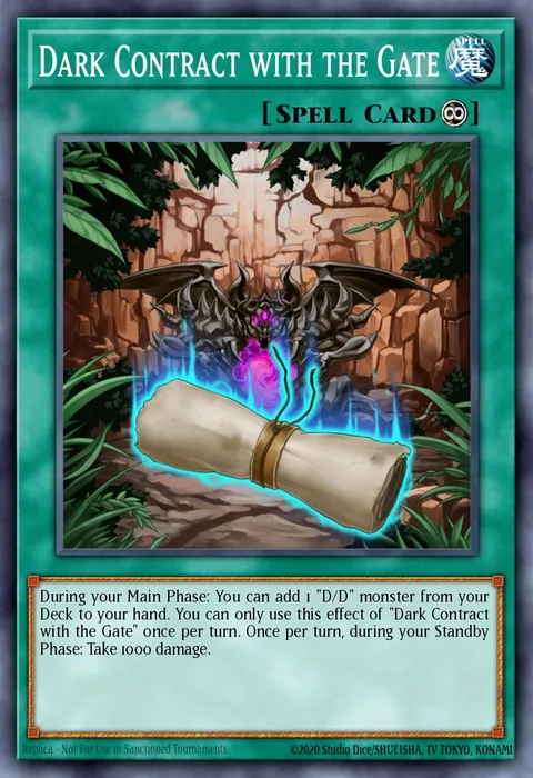 Dark Contract with the Gate trading card