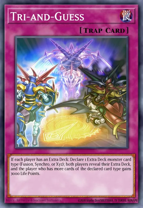 Tri-and-Guess trading card