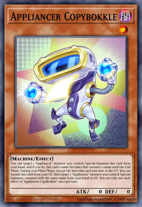 Appliancer Copybokkle trading card