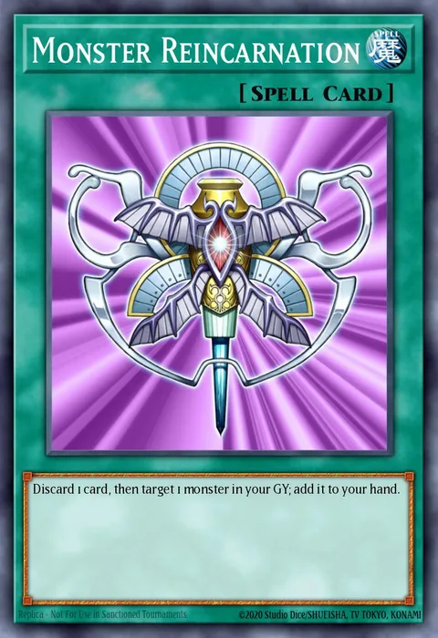 Monster Reincarnation trading card