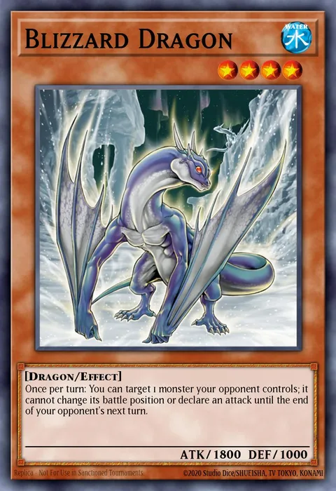 Blizzard Dragon trading card