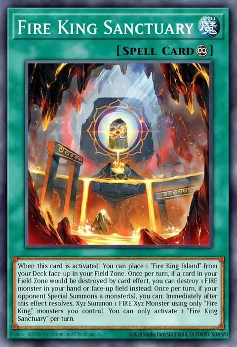 Fire King Sanctuary trading card