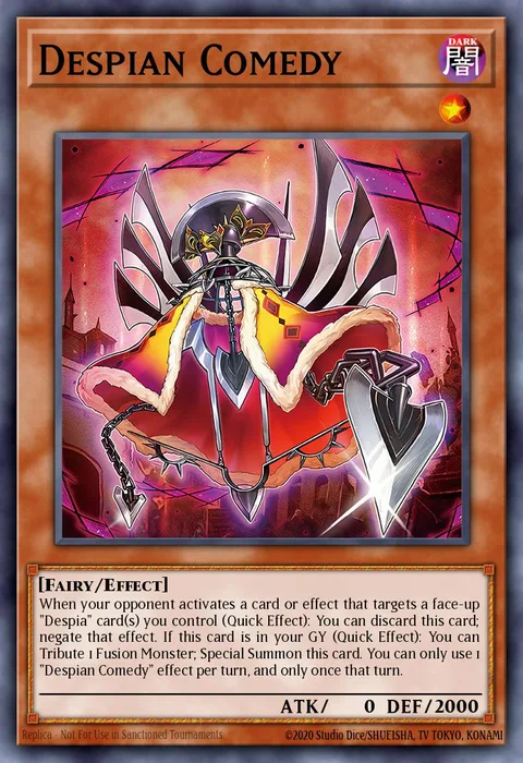 Despian Comedy trading card