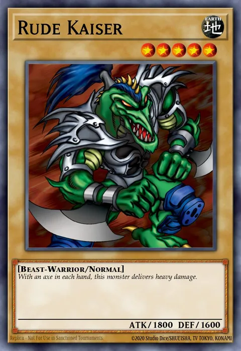 Rude Kaiser trading card