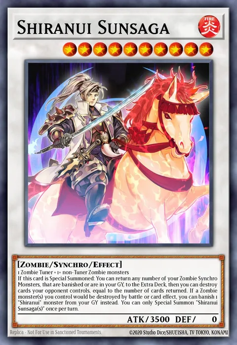 Shiranui Sunsaga trading card