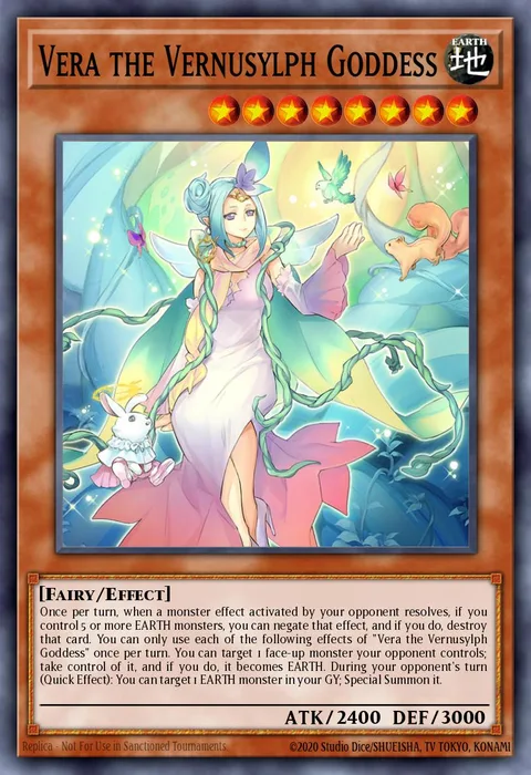 Vera the Vernusylph Goddess trading card