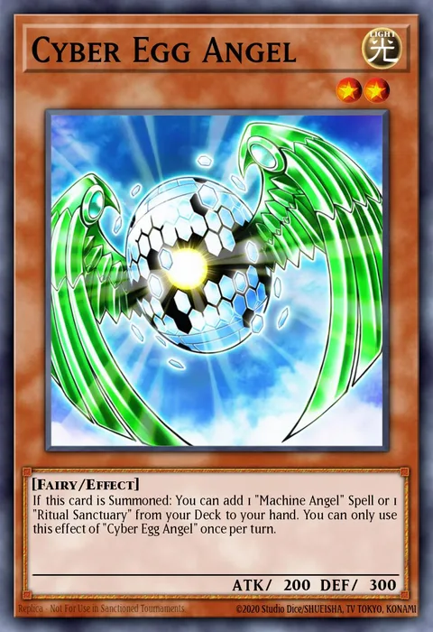Cyber Egg Angel trading card