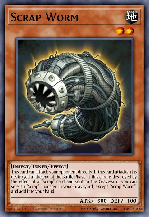 Scrap Worm trading card