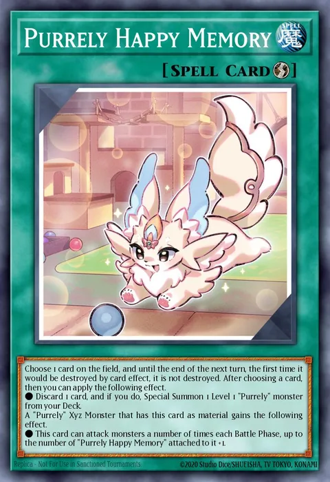 Purrely Happy Memory trading card