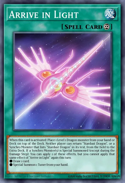 Arrive in Light trading card