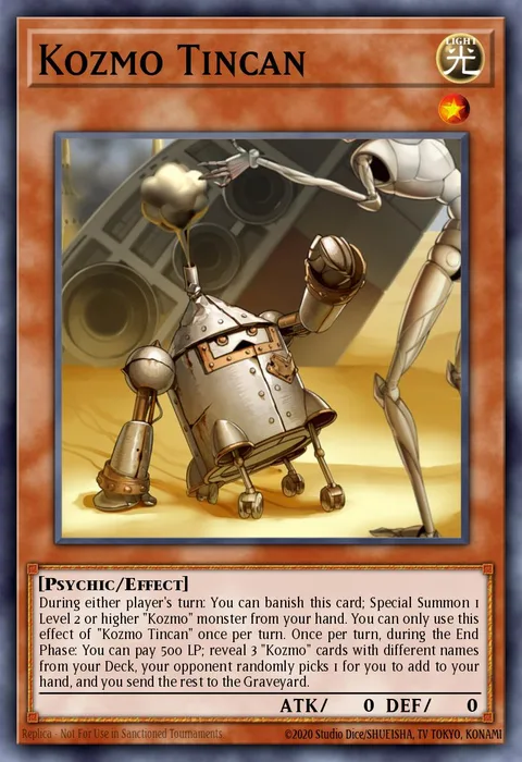 Kozmo Tincan trading card