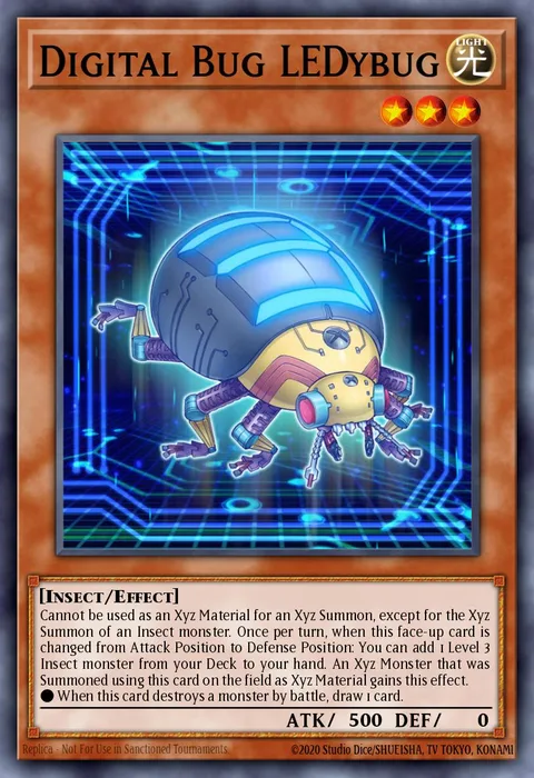 Digital Bug LEDybug trading card