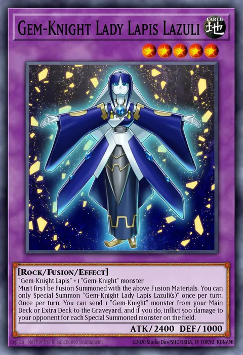 Gem-Knight Lady Lapis Lazuli trading card