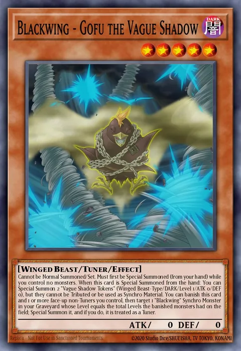 Blackwing - Gofu the Vague Shadow trading card