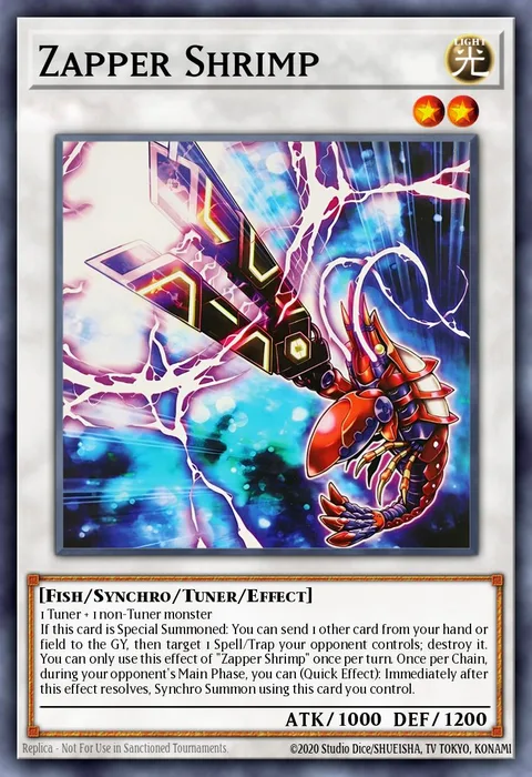 Zapper Shrimp trading card