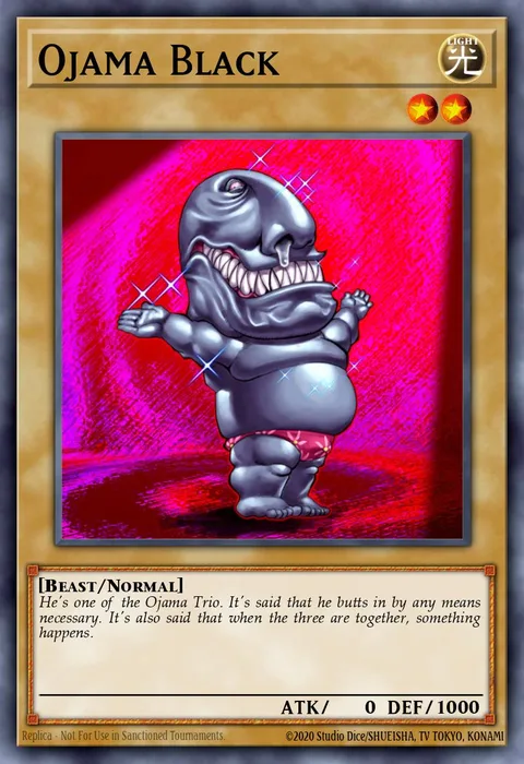 Ojama Black trading card