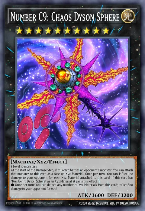 Number C9: Chaos Dyson Sphere trading card