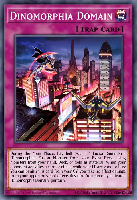 Dinomorphia Domain trading card