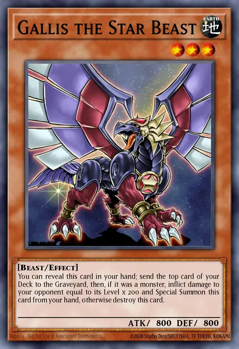 Gallis the Star Beast trading card