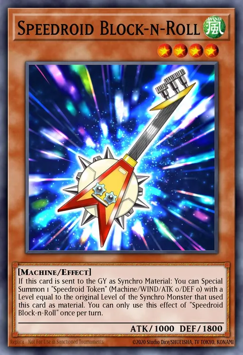 Speedroid Block-n-Roll trading card