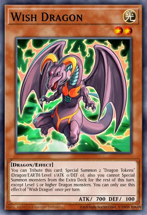 Wish Dragon trading card