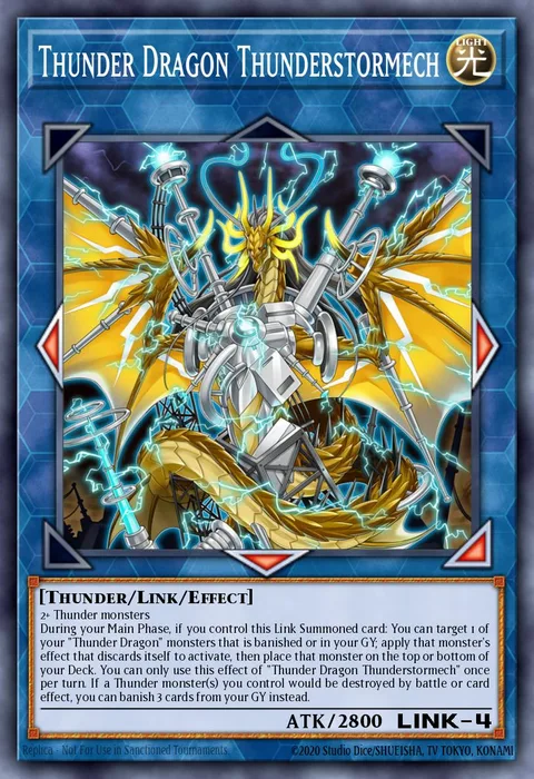 Thunder Dragon Thunderstormech trading card