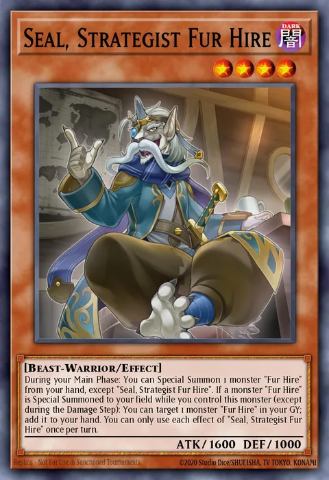 Seal, Strategist Fur Hire trading card