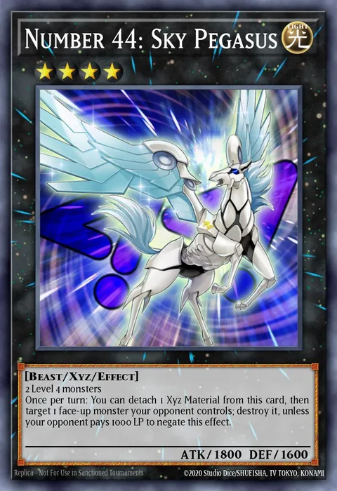 Number 44: Sky Pegasus trading card