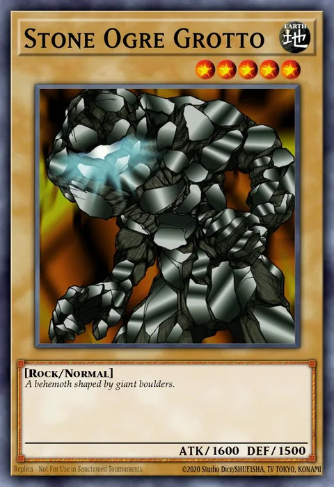 Stone Ogre Grotto trading card