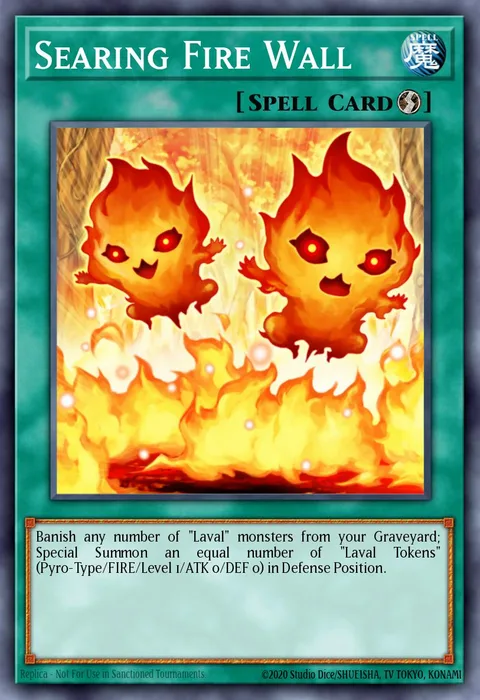 Searing Fire Wall trading card