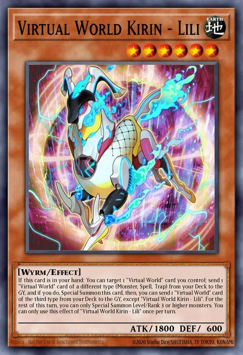 Virtual World Kirin - Lili trading card