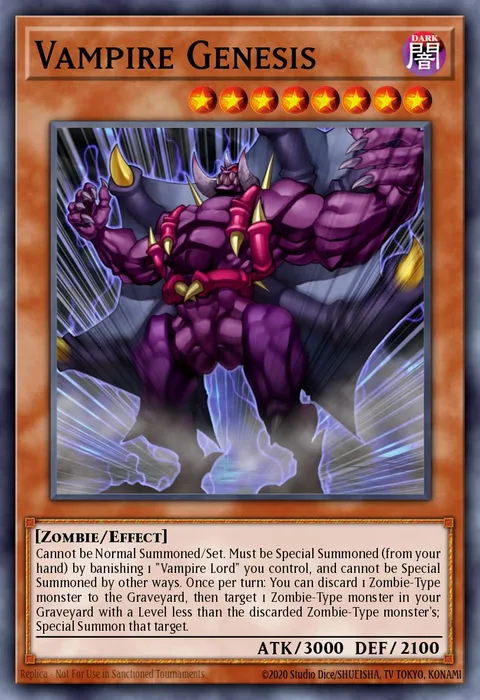 Vampire Genesis trading card