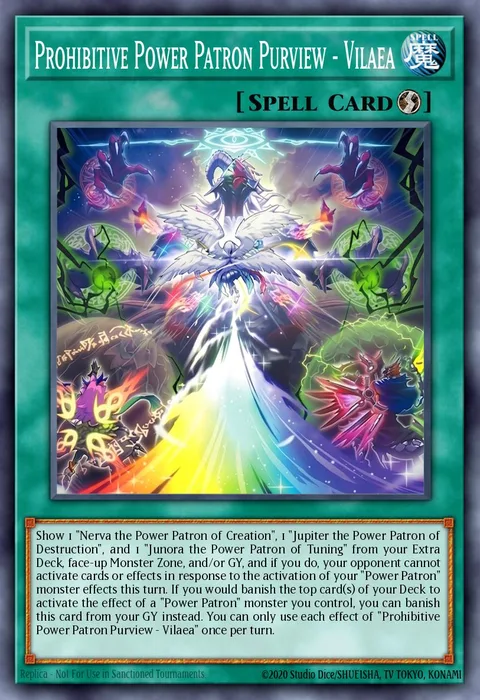 Prohibitive Power Patron Purview - Vilaea trading card